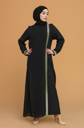 Black Abaya 6666-02