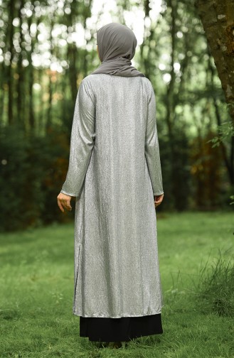 Schwarz Hijab-Abendkleider 1070-03