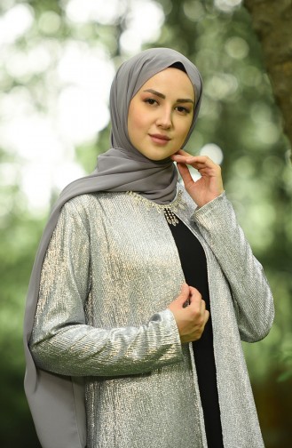 Schwarz Hijab-Abendkleider 1070-03