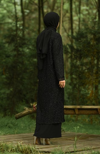 Habillé Hijab Noir 4288-03
