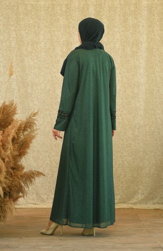 Habillé Hijab Vert emeraude 4290-01