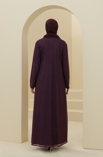 Zwetschge Hijab-Abendkleider 4290-02