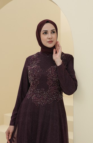 Habillé Hijab Pourpre 4292-01