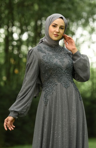 Habillé Hijab Gris 4295-03