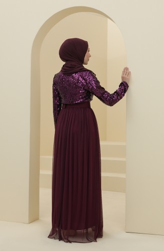 Lila Hijab-Abendkleider 212123-06