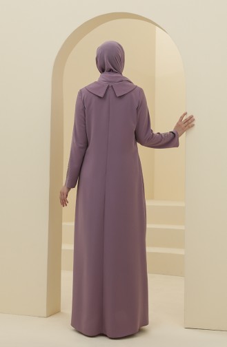 Robe Hijab Rose Pâle 1508-01