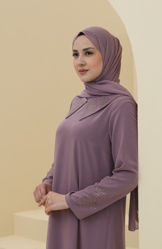 Robe Hijab Rose Pâle 1508-01