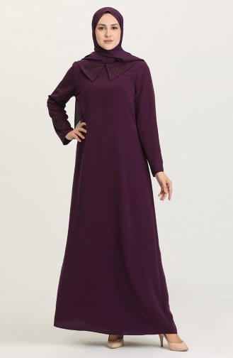 Purple İslamitische Jurk 1508-02