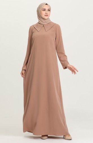 فستان كستنائي 1508-04