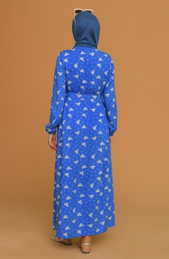 فستان أزرق 0077-04