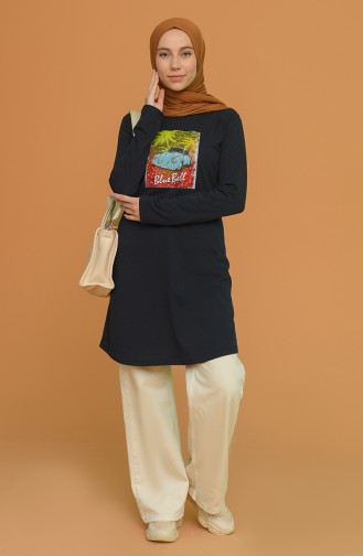 Navy Blue Tuniek 5072-03