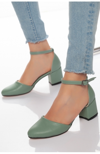 Green High-Heel Shoes 0091-01