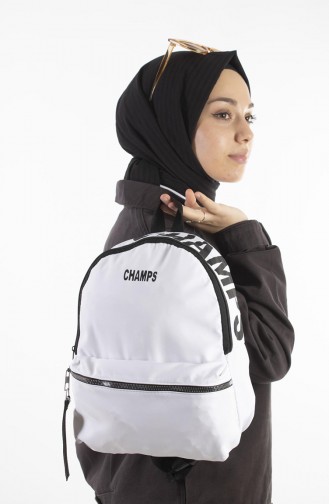 White Backpack 27-12