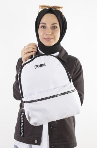 White Backpack 27-12