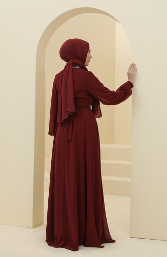 Habillé Hijab Bordeaux Foncé 5339-14