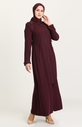 Plum Abaya 0426-02