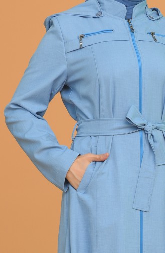 Ice Blue Abaya 1208-02