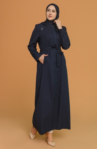 Navy Blue Abaya 1208-03