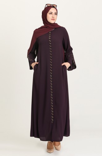 Plum Abaya 5032-02