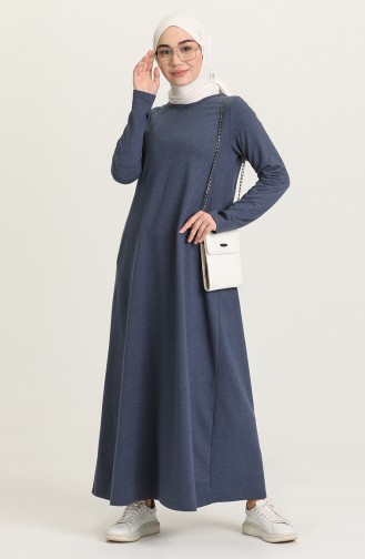 Indigo Hijab Dress 3279-14