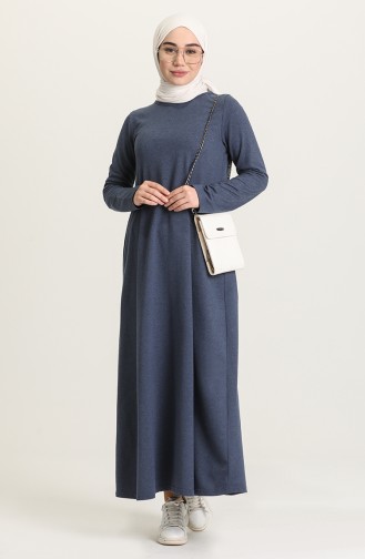 Indigo Hijab Dress 3279-14