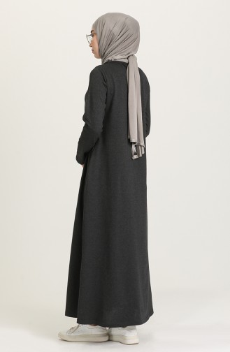 Anthrazit Hijab Kleider 3279-15