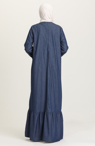 Robe Hijab Bleu Marine 21Y8262-02