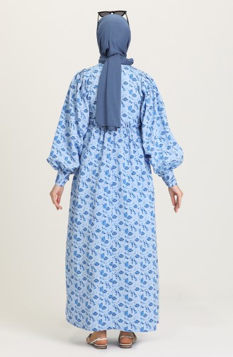 Blau Hijab Kleider 21Y8323-02