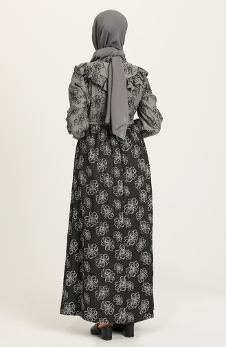 Gray Hijab Dress 21Y8380-09