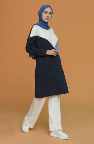 Navy Blue Tuniek 1056-02