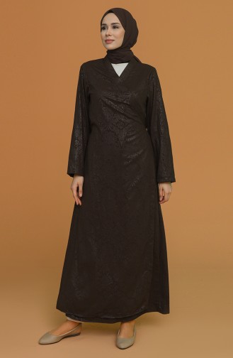 Brown Prayer Dress 1010A-01