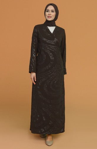 Brown Prayer Dress 1010C-01