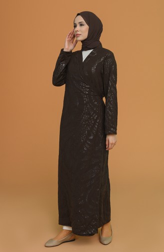 Brown Praying Dress 1010C-01