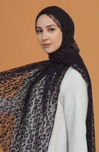 Dark Purple Shawl 8035-03