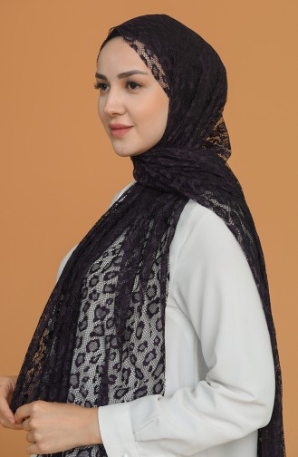 Dark Purple Shawl 8035-03