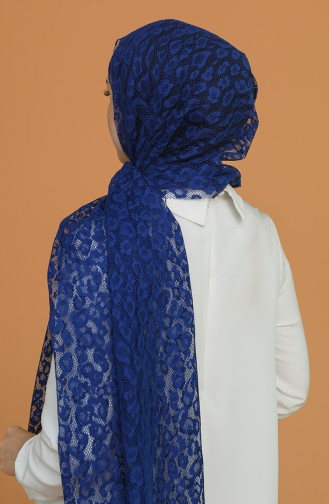 Light Navy Blue Shawl 8035-04