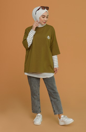 Khaki T-Shirts 1121-02