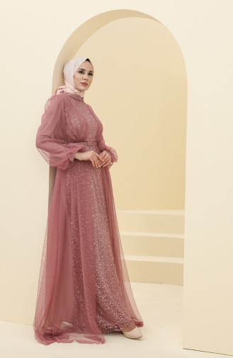 Silbergrau Hijab-Abendkleider 5383-14