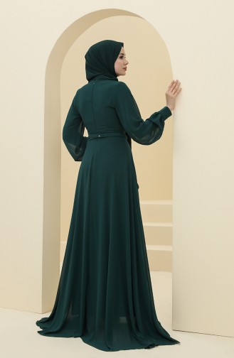 Smaragdgrün Hijab-Abendkleider 5422-08