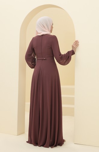 Habillé Hijab Rose Pâle Foncé 5422-10