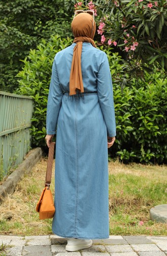 Denim Blue Abaya 6160-02