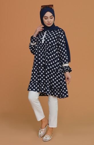 Navy Blue Tuniek 5281-01