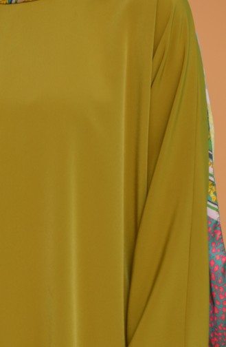 Yarasa Kol Tunik 0192-01 Fıstık Yeşili Mor