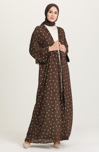 Abayas Couleur Brun 0808-01