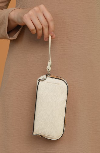 Beige Portfolio Clutch 1214-05
