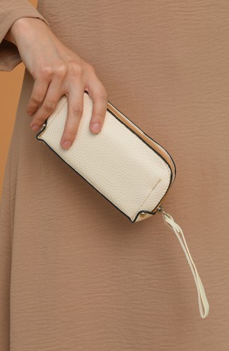 Beige Portfolio Clutch 1214-05