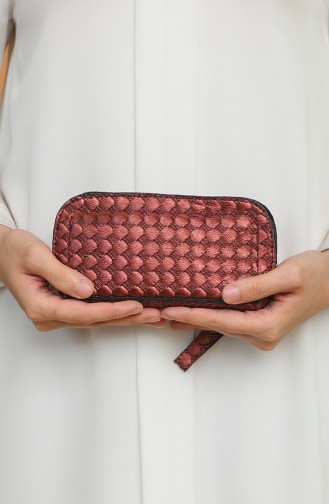 Claret Red Portfolio Clutch 1214-206