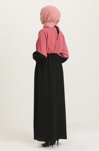 Robe Hijab Rose Pâle 0100-01