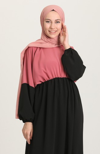 Robe Hijab Rose Pâle 0100-01