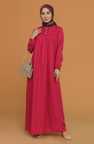 Plum Hijab Dress 0704-03